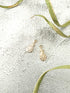 Cream and Gold Metal Zipper Pull 1 Pair NTN00087